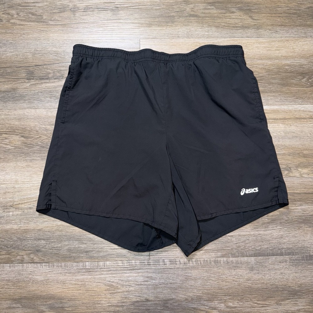 ASICS Distance 5" Running Shorts Mens M Black Lightweight Moisture-Management